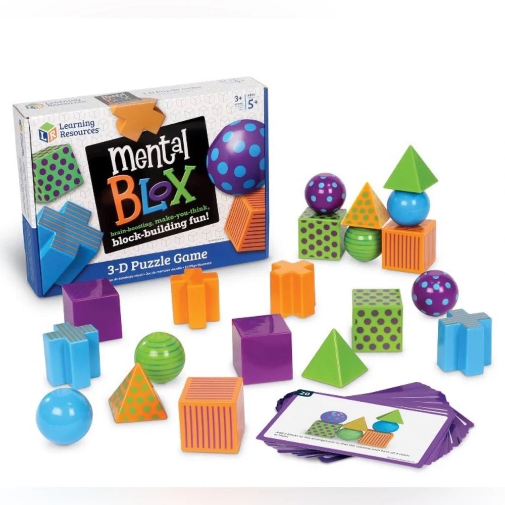 Learning Resources Mental Blox Critical Thinking Game | 20 Blocks/40 pcs | STEM
